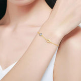 Arzirona Evil Eye Bracelet Hamsa Hand Charm 925 Sterling Silver