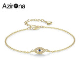 Evil Eye Bracelet 925 Sterling Silver Stone CZ Adjustable Men Turkey Jewelry