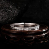 Women's Silver Hieroglyphs Ethnic Open Bracelet SZ00149