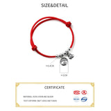 Tiger Lucky Red Thread 925 Silver Bracelet for Women Rope Red Thread Bracelet