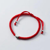925 Silver Heart Red Rope Bracelet Women Friendship Jewelry