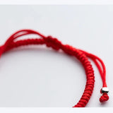 925 Silver Heart Red Rope Bracelet Women Friendship Jewelry