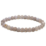 Natural Gray Agates Beads Bracelet for Men