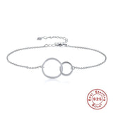 925 Silver Charm Bracelet Wedding Fine Jewelry INS Bracelets