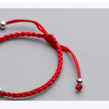 Little Elephant 925 Silver Bracelet Red String Charm Bracelet