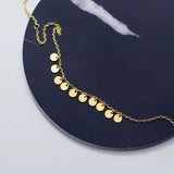 Minimalist 925 Sterling Silver Disc Charm Bracelets for Women