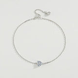 Heart Shape Bracelet Love Sterling Silver Diamond Engagement Wedding