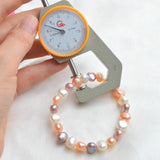 Baroque Pearl Charm Bracelet Vintage Jewelry