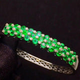 Micro Pave CZ Open Cuff Bangle Bracelet for Women