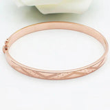 14k Rose Geometric Charm Bracelet for Women