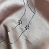 925 Silver Plum Bossom Bracelets Flower Zircon Sweet Fine Jewelry