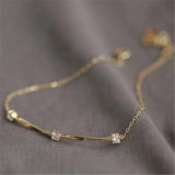 925 Silver Plated Zircon Twist Bracelet Wedding Party Jewelry