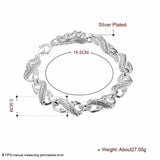925 Silver Dragon Chain Bracelet Charm Wedding Engagement Jewelry