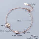 925 Sterling Silver Pentagram Star of David Bracelet
