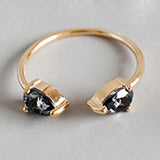 S925 Silver Natural Crystal Rings Silver Charm Woman Girl Jewelry