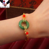 European Fine Woman Bride Mother Party Wedding Gift Peace Buckle Bracelet