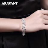 925 Silver Beads Chain Bracelets for Women