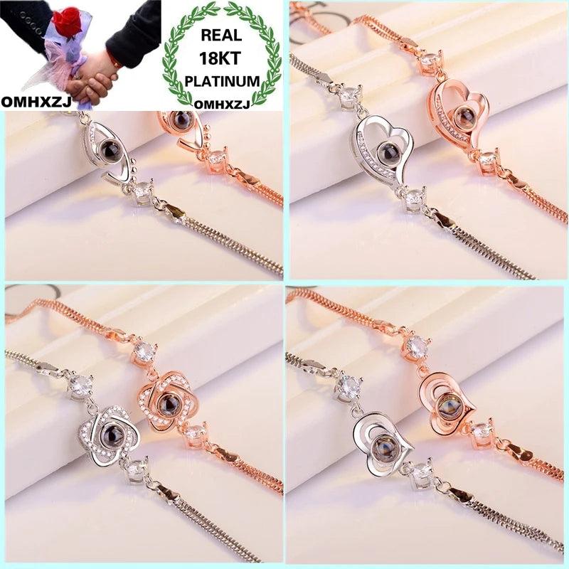 European Woman 18KT Heart LOVE Bracelet