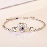 European Woman 18KT Heart LOVE Bracelet