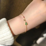 Chinese Retro Charm Lady Silver Jewelry Bracelet