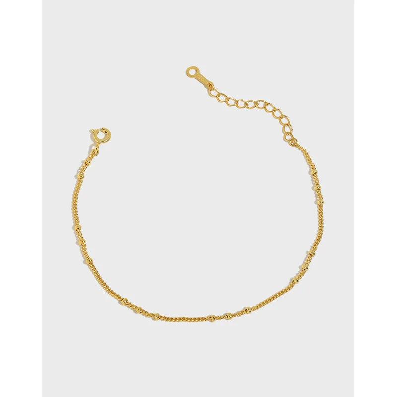 Baroque Pearl Sterling Silver Chain Bracelet