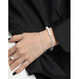 Baroque Pearl Sterling Silver Chain Bracelet