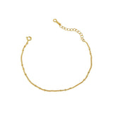 Baroque Pearl Sterling Silver Chain Bracelet