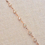 Natural Ice Ellipse Chalcedony Winding Bracelet - Retro and Fresh Charm