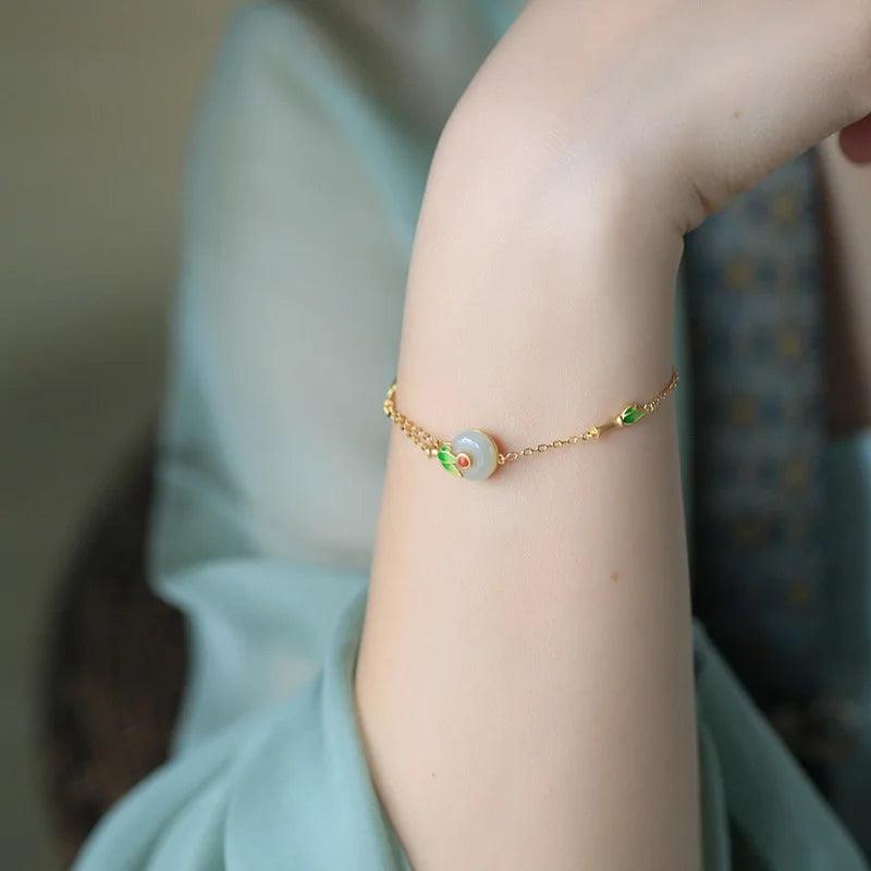 925 Silver Women's Bracelet Retro Style High Sense