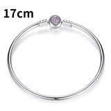 925 Silver Heart Bracelet Women's Jewelry