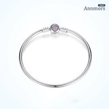 925 Silver Heart Bracelet Women's Jewelry