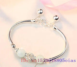 Jade Chalcedony Zircon Bracelet 925 Silver Jewelry