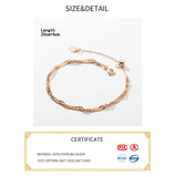 Waterwave Silver 925 Chain Bracelet for Women Girls