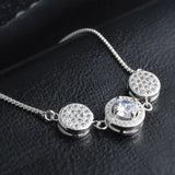 OL Silver Beads Zircon 925 Silver Bracelet