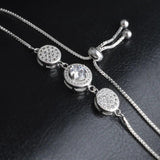 OL Silver Beads Zircon 925 Silver Bracelet