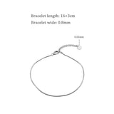 925 Silver Snake Chain Friendship Bracelet YBR152