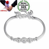 925 Sterling Silver Luck Beads Bells Bracelet