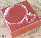 925 Sterling Silver Luck Beads Bells Bracelet