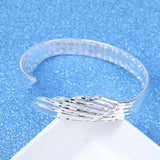 Ethnic Gift Phoenix Feather 925 Sterling Silver Bracelet Bangle SZ67