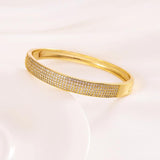 Bangrui Zircon Bangle Bracelet Micro Inlaid Zirconia Bangles