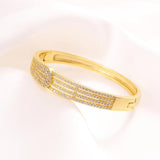 Bangrui Zircon Bangle Bracelet Micro Inlaid Zirconia Bangles