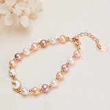 Multicolor Freshwater Pearl Bracelet 18KGP Accessories