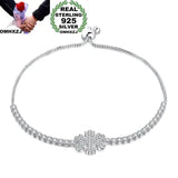 Snowflake Zircon 925 Silver Bracelet