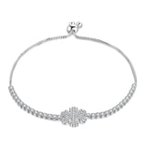 Snowflake Zircon 925 Silver Bracelet