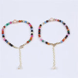 4mm Gemstone Natural Stone Bracelet With Freshwater Pearl Charm