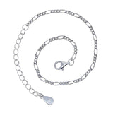 925 Silver 2mm Chain Bracelet Women Cuban Link Silver Bracelets