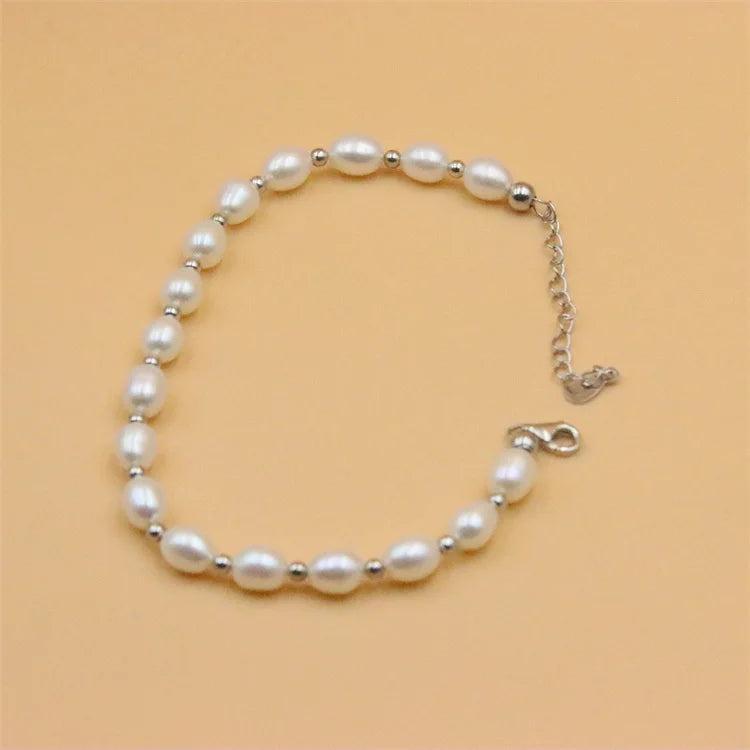 925 Silver Pearl Bracelet Sweet Weeding Gift