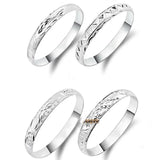 925 Silver Bangle Bracelet with Stars Heart Geometric