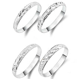 925 Silver Bangle Bracelet with Stars Heart Geometric