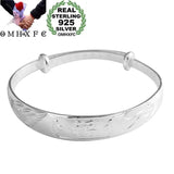 Dragon Phoenix 925 Silver Bangles Bracelets BE142